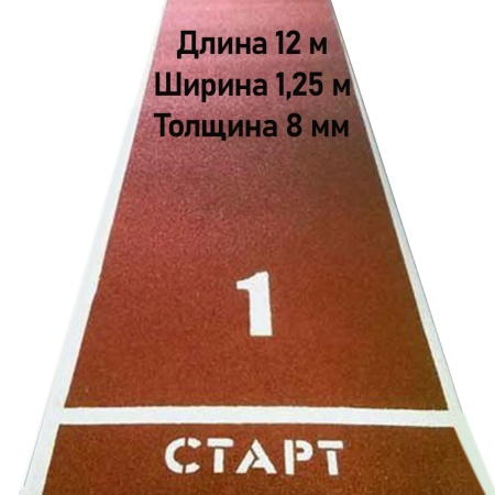 Купить Дорожка для разбега 12 м х 1,25 м. Толщина 8 мм в Петропавловске-Камчатском 